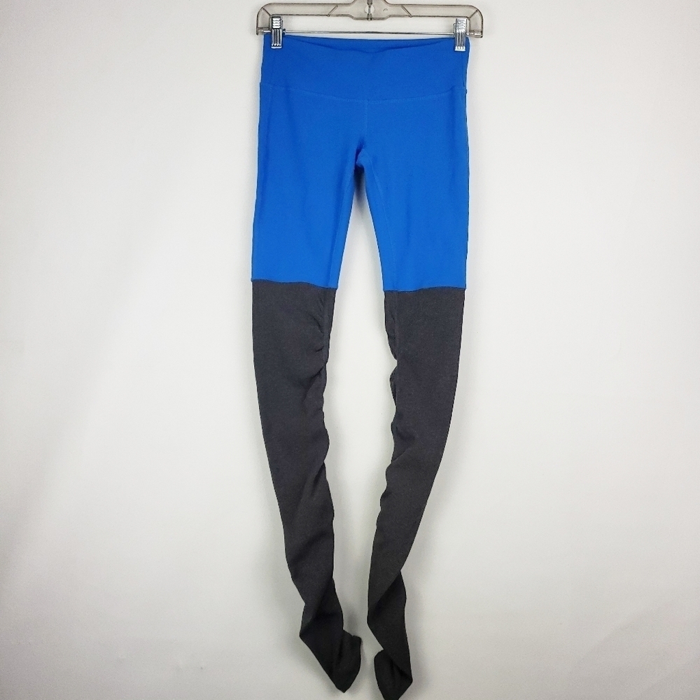 Alo Yoga Goodness Ribbed Seaport Bright Blue With Gray - Picture 5 of 7